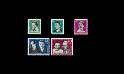 DDR 849-53 ** Keskitysleiriuhreja (1961)