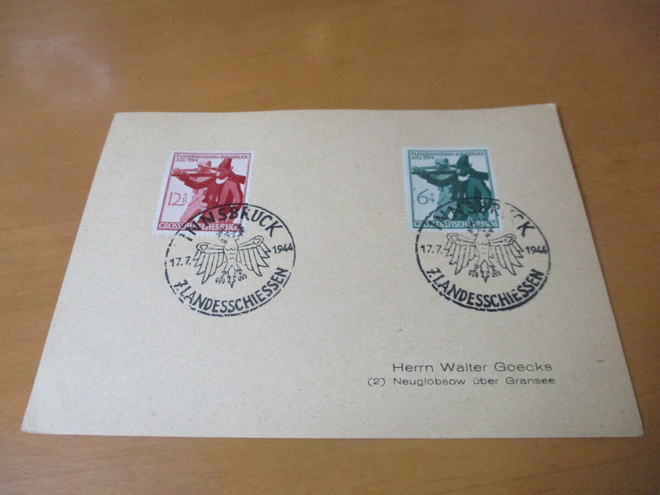 1944  Innsbruk muistoleimattu kortti