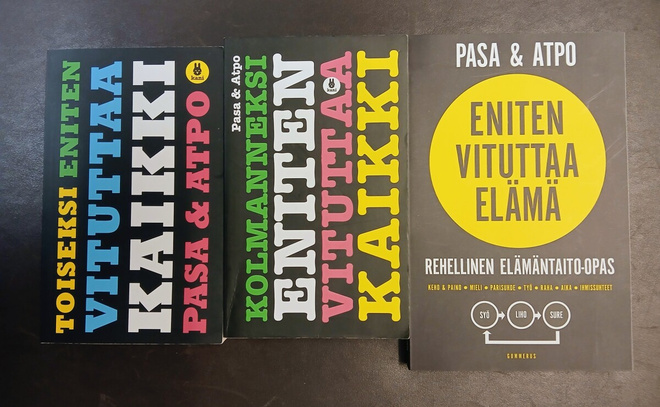 Pasa & Atpo kirjat 3kpl