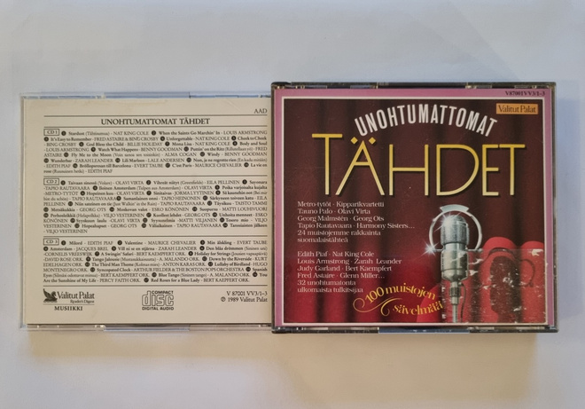 UNOHTUMATTOMAT TÄHDET 3 CD (VALITUT PALAT)