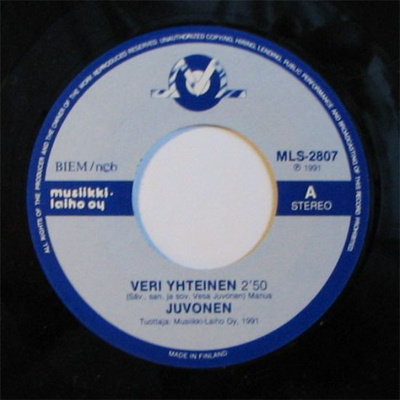 Single: Juvonen - Veri yhteinen / Rakkauden uhri