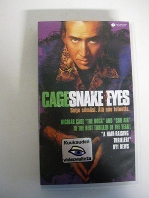 VHS elokuva: Cage snake eyes