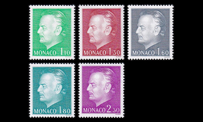Monaco 1401-5 ** Käyttösarja Rainier III (1980)