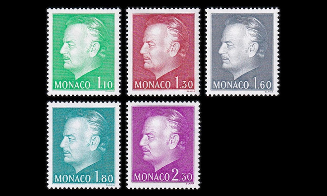 Monaco 1401-5 ** Käyttösarja Rainier III (1980)