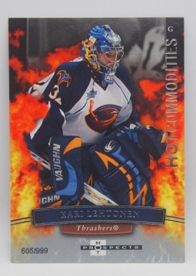 2007-08 Fleer Hot commodities Kari Lehtonen /999