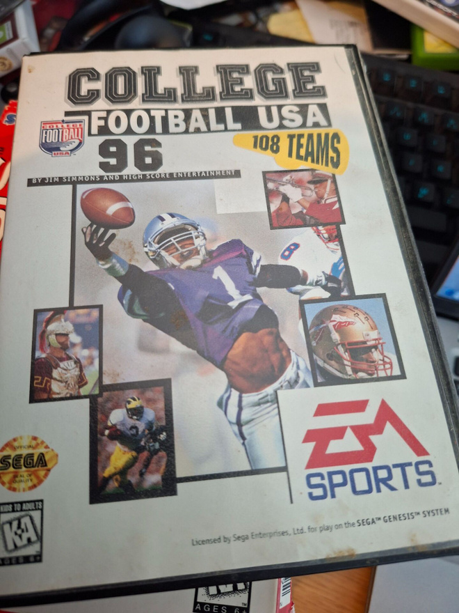 Sega Genesis College Football USA 96 CIB