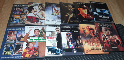 Dvd leffoja 12kpl (naarmuisia)