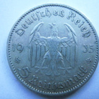 Natsi-Saksa 5 Reichsmark 1935 A Potsdam Garrison Church - pikkukuva 2