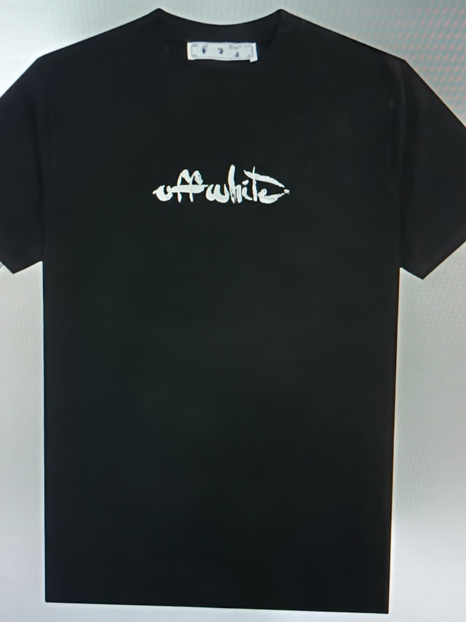 Off-White miesten T-paita musta