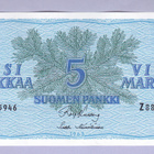 5 mk v.1963 Litt. B UNC P-106Aa (Kulberg-Hämäläinen) - pikkukuva 1