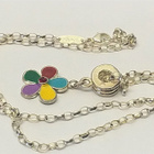 Thomas Sabo kaulakoru emali kukka helalla, hopea 925 - pikkukuva 3