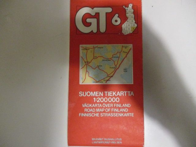 SUOMEN TIEKARTTA GT 6