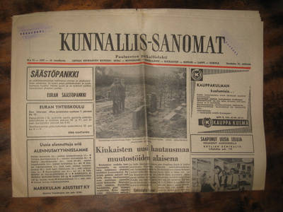 Sanomalehti  Kunnallis-Sanomat  24.8.1967