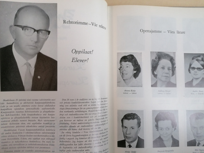 1968-1970 Vaasan kauppaoppilaitos kasvokuvat