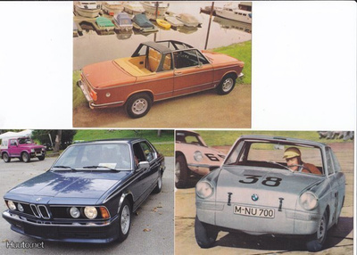 BMW-postikortit 3 kpl