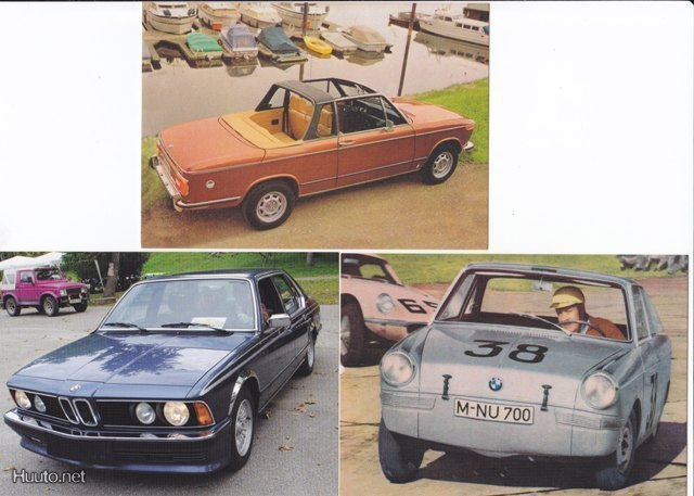BMW-postikortit 3 kpl