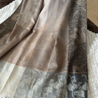 Vaaleanruskea kuviollinen pashmina kashmir hartiahuivi - pikkukuva 5
