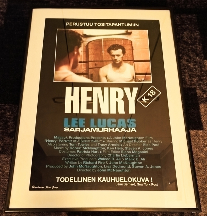 Alkuperäinen suomalainen elokuvateatterijuliste: 'HENRY'