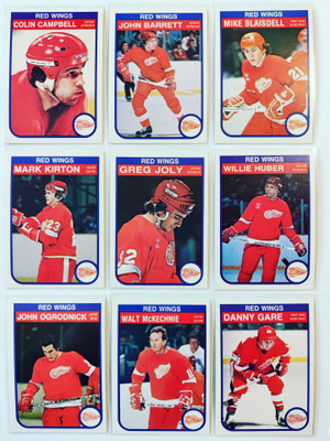 82-83 Opc - Detroit Red Wings 17kpl