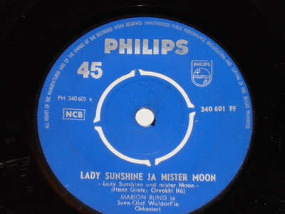 7" MARION RUNG Lady Sunshine Ja Mr Moon - single 1962 VG++