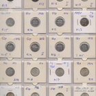 1874-1917 50 penniä hopearahoja 20kpl kl3-kl9 - pikkukuva 1