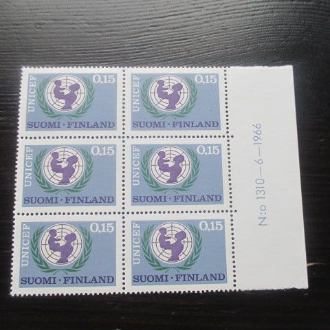 UNICEF 20 vuotta 1966 numerokuusilo **