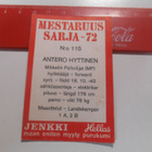 K 6 Jenkki Mestaruus sarja -72 # 115 - pikkukuva 2