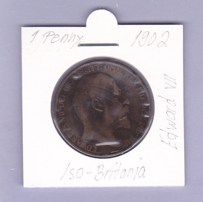 Iso-Britania 1 Penny v.1902 KM#794