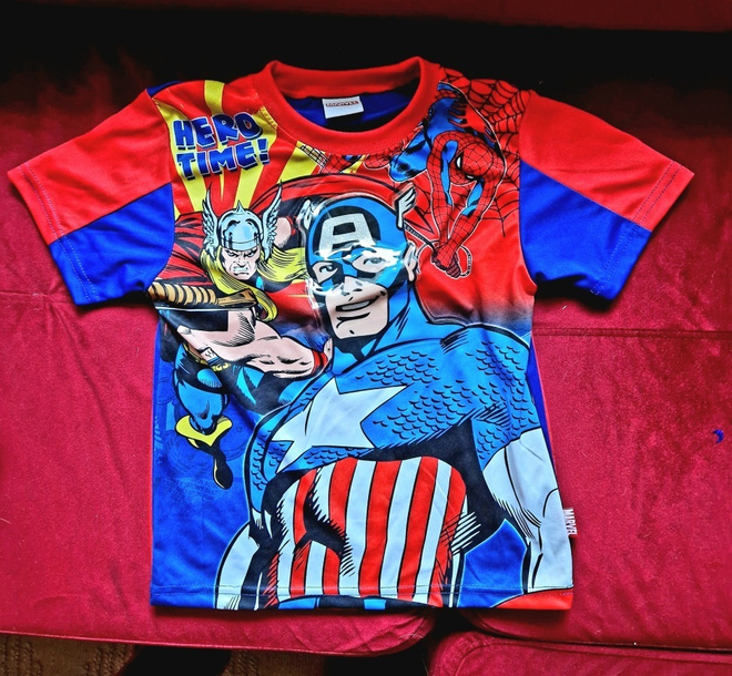 Marvel Captain America .Lasten t-paita koko L