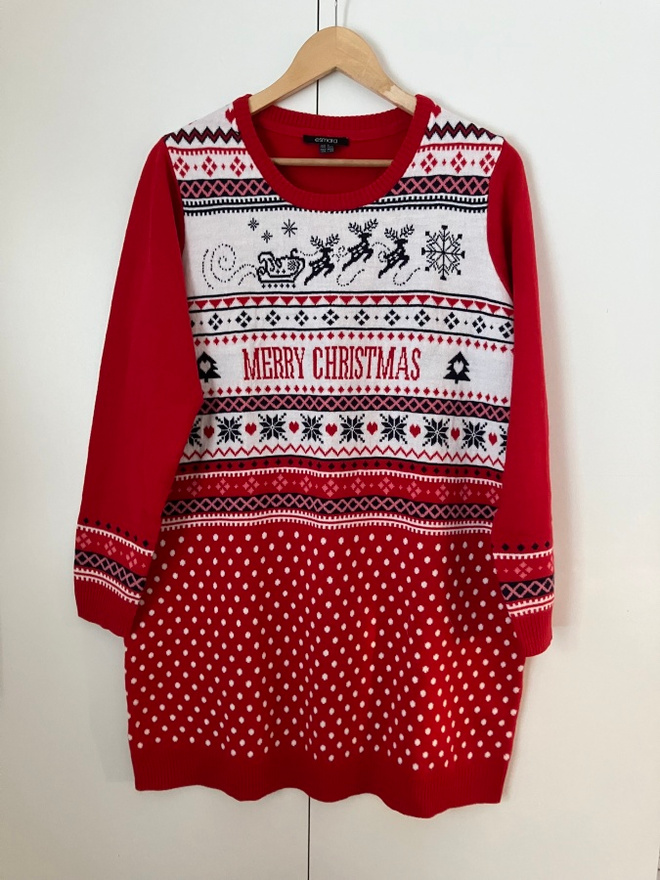 @ Joulu neulemekko/ tunika XL 44-46 UUSI @