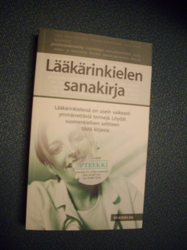 LÄÄKÄRINKIELEN SANAKIRJA (1.p.2002) Sis.postikulut