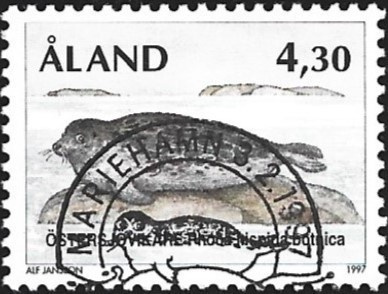 Åland 1997 Yleismerkki 4,30 mk EP alareuna LOISTO LaPe 126