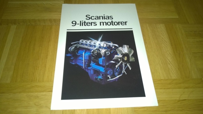 Esite Scania 92 9-litran moottori 1984
