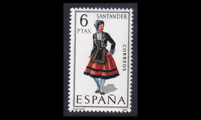 Espanja 1865 ** Kansanpukuja Santander (1970)