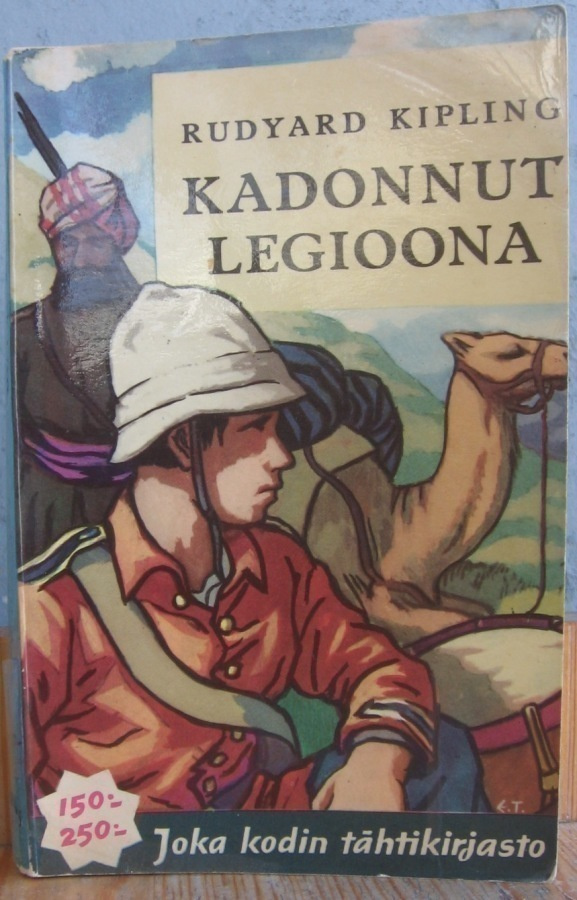 Rudyard Kipling: Kadonnut legioona, Otava 1955. 219 s.