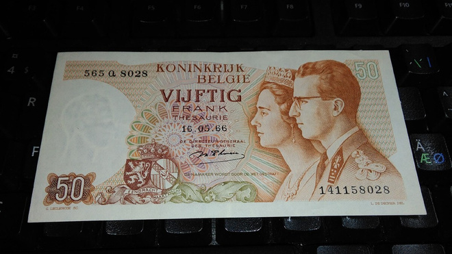 Belgium Belgia 50 Francs 1966 sn028 XF-