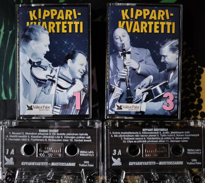 KIPPARIKVARTETTI Osat 1 ja 3 eli 2 kpl kasetteja, Valitut Pa