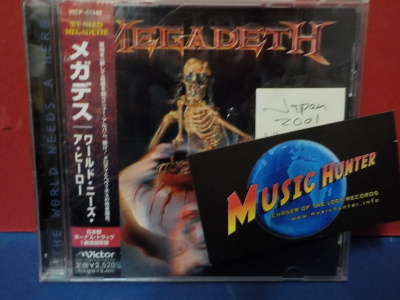 MEGADETH - THE WORLD NEEDS A HERO M-/M- JAPAN 2001 CD