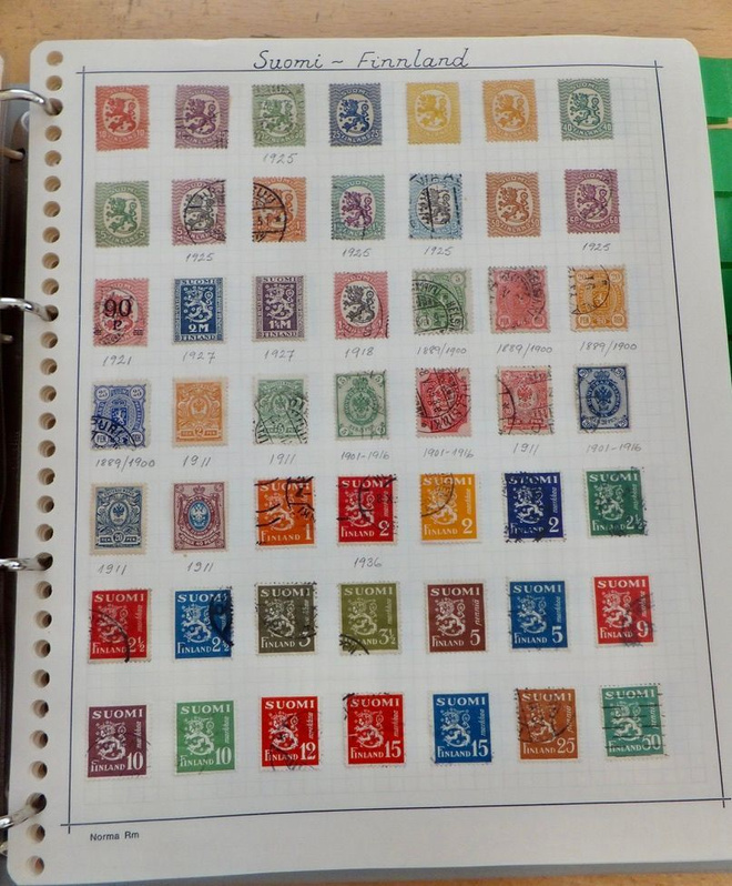 VANHOJA Suomalaisia Merkkejä n. 290 kpl alk 1800-l