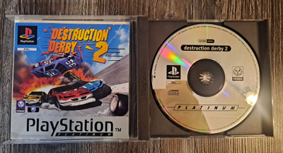 Destruction Derby 2 (PS1) - Platinum, CIB (Ohjekirjalla)