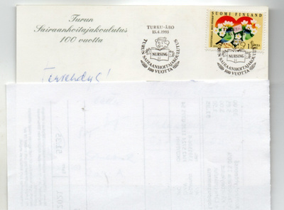 Turku: sairaanhoitajakoulutus (erikoisleima  15.4.1993)