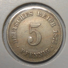 Saksa. 5 pfennig 1875A. - pikkukuva 1