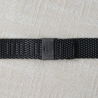 18mm Mesh rannekellon teräsranneke - musta - pikkukuva 3