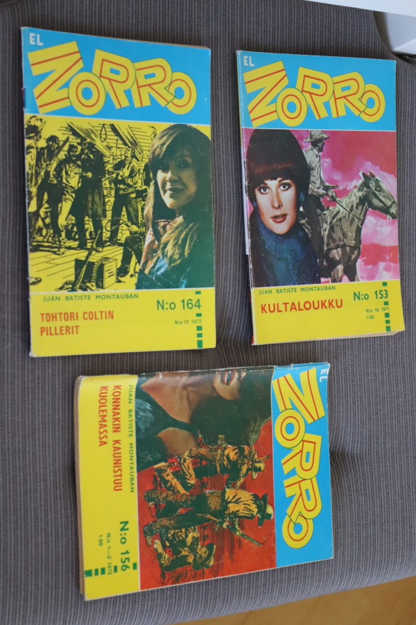 El Zorro N:ot 153, 156 ja 164 / 1972