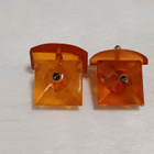 Vintage Meripihka kalvosinnapit Baltic Amber Itämeren meripi - pikkukuva 1