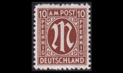Bizone 22 ** Saksalainen paino 10 Pf (1945)