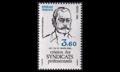 Ranska 2431 ** Ammattiyhdistykset 100v (1984)