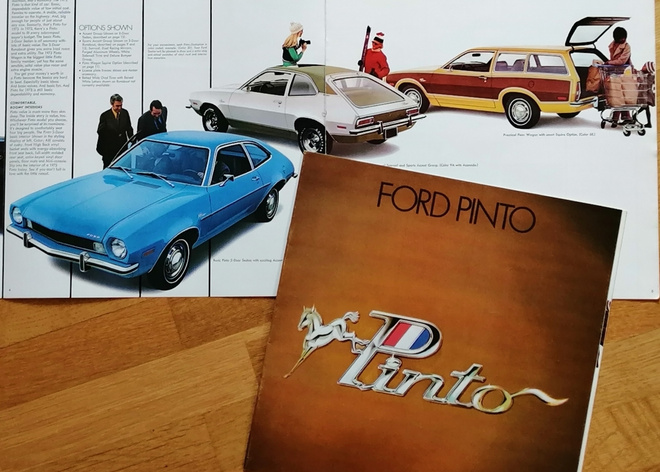 1973 Ford Pinto  esite - KUIN UUSI - ISO - 14 siv