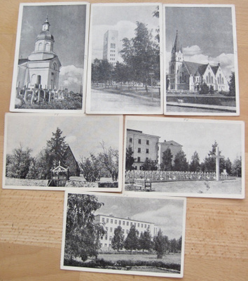 6 VANHAA Postikorttia Lappi Kemi 1940-l