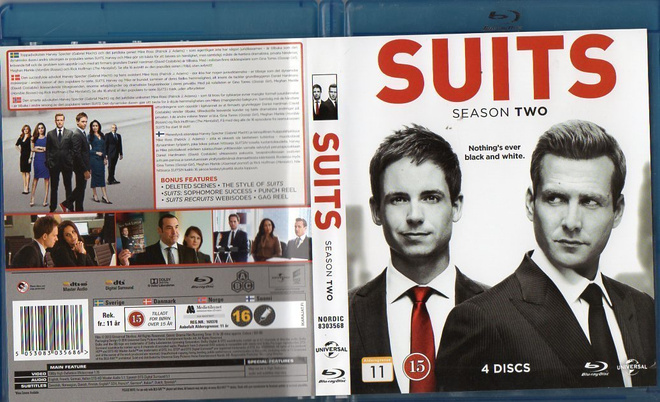 Suits 2 Kausi	(31 287)	k	-FI-	BLU-RAY	nordic,	(4)		2012